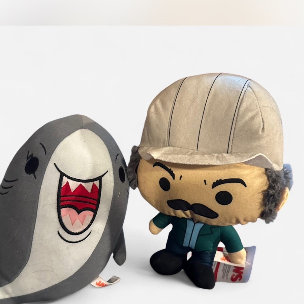 Plush Toy Set with Shark and Character